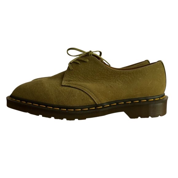 Dr Martens Made in England Leather Lace Up Oxford Green MISMATCH SIZES L10 R11 main image 9